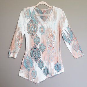 GORGEOUS SPARKLY TOP BY "REBA" - SZ Large